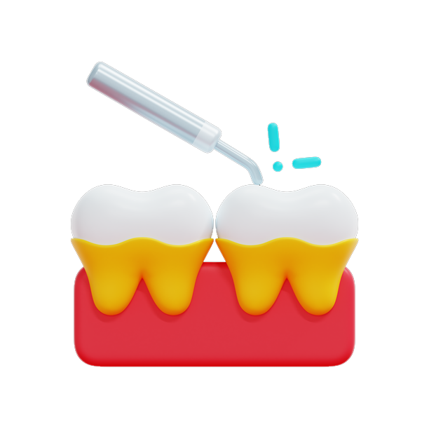 تنظيف الجير واللثة 